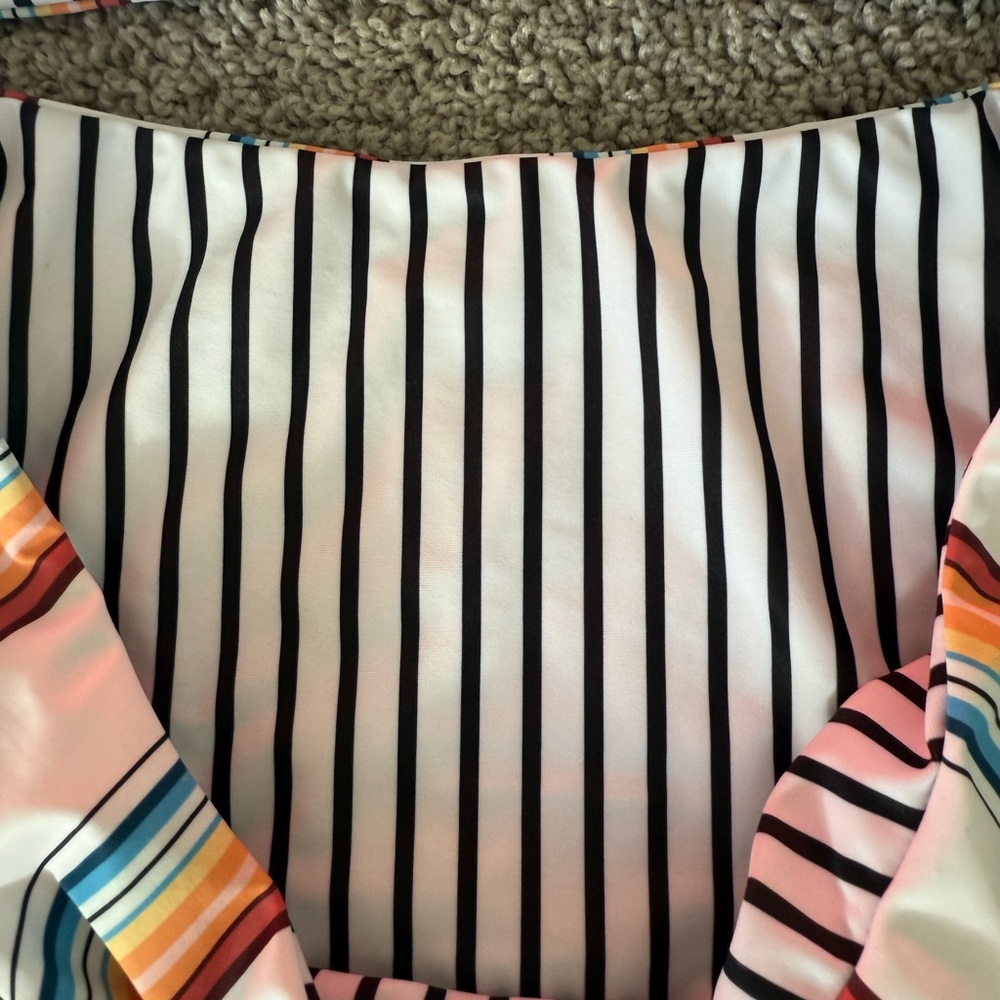 Colorful Striped Bikini Set - Picture 2 of 2